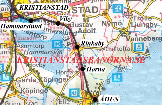 På den här resan från Kristianstad till Åhus, kommer vi att passera